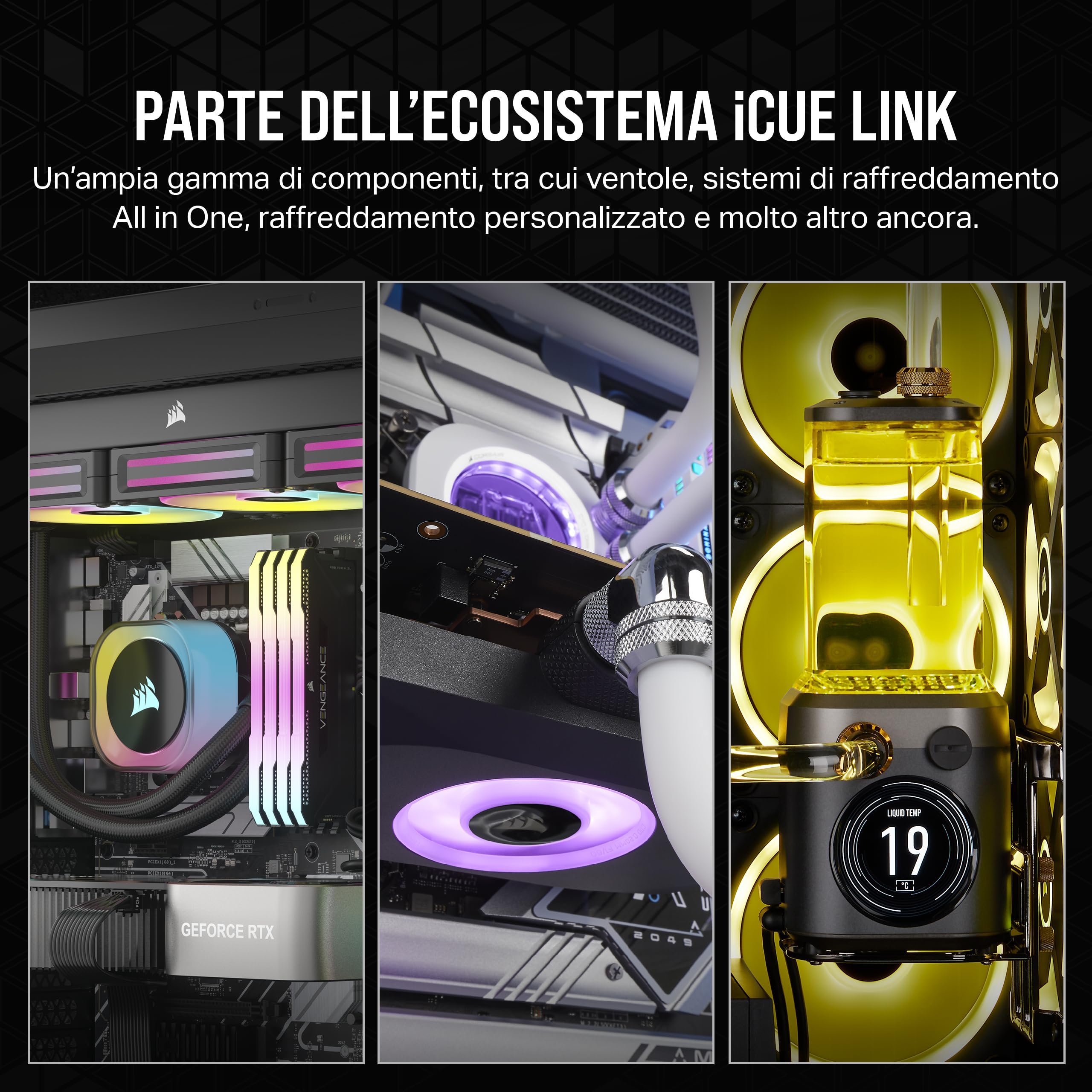 corsair-icue-link-rx140-140mm-ventola-pwm-nero-confezione-doppia-con-system-hub image 7