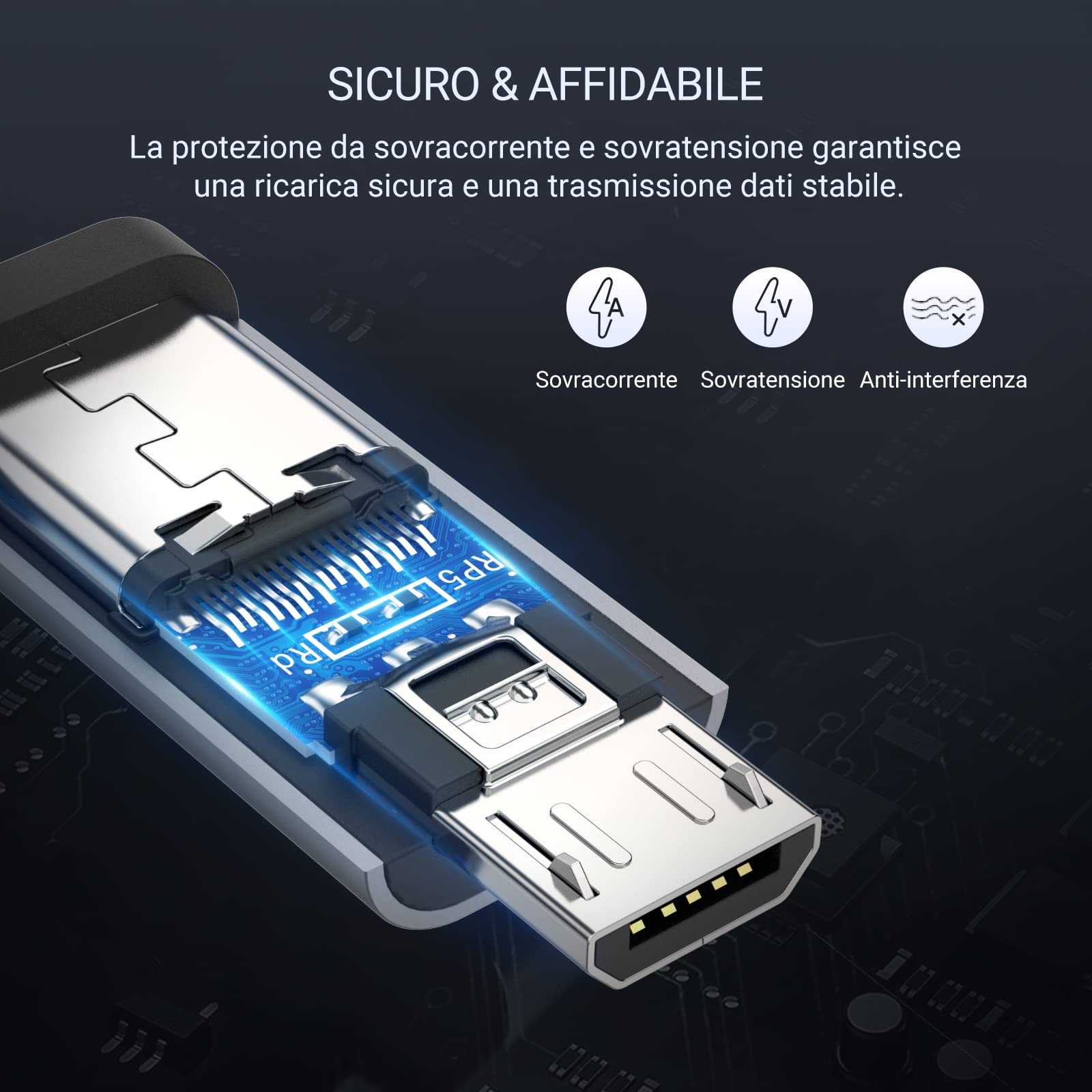 ugreen-adattatore-micro-usb-a-usb-c-con-ricarica-rapida-qc-confezione-da-2 image 5