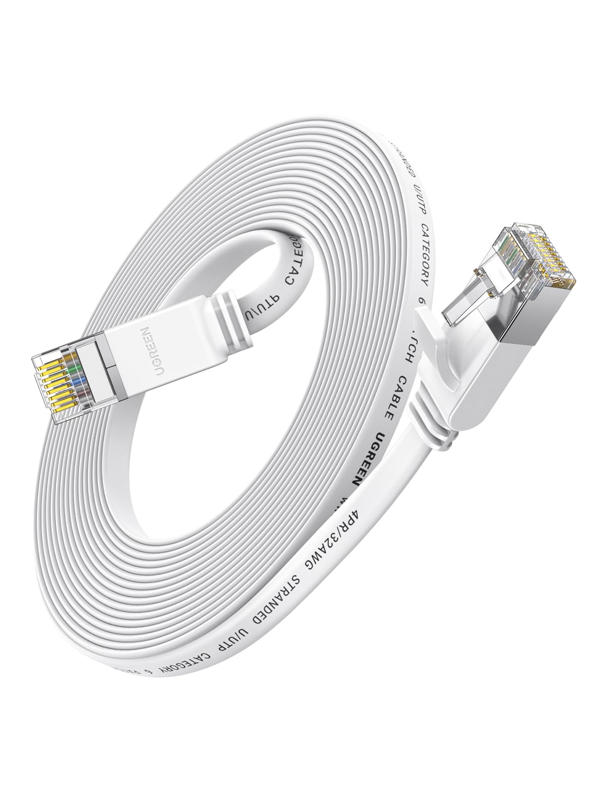 ugreen-cavo-rete-ethernet-cat-6-piatto-rj45-gigabit-10m image 1