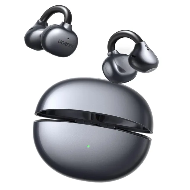 ugreen-hitune-clipbuds-cuffie-bluetooth-clip-on-aperte-nero-30-ore-enc-usb-c-ipx image 1