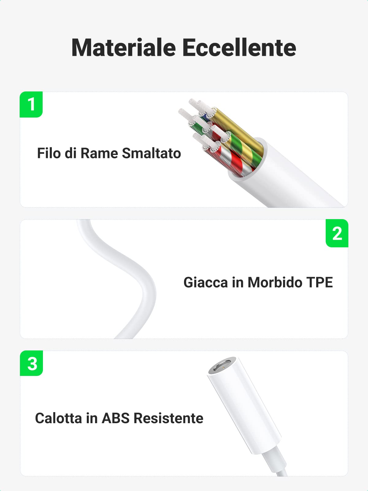 ugreen-adattatore-lightning-a-jack-3-5mm-mfi-certificato-nylon-bianco image 6