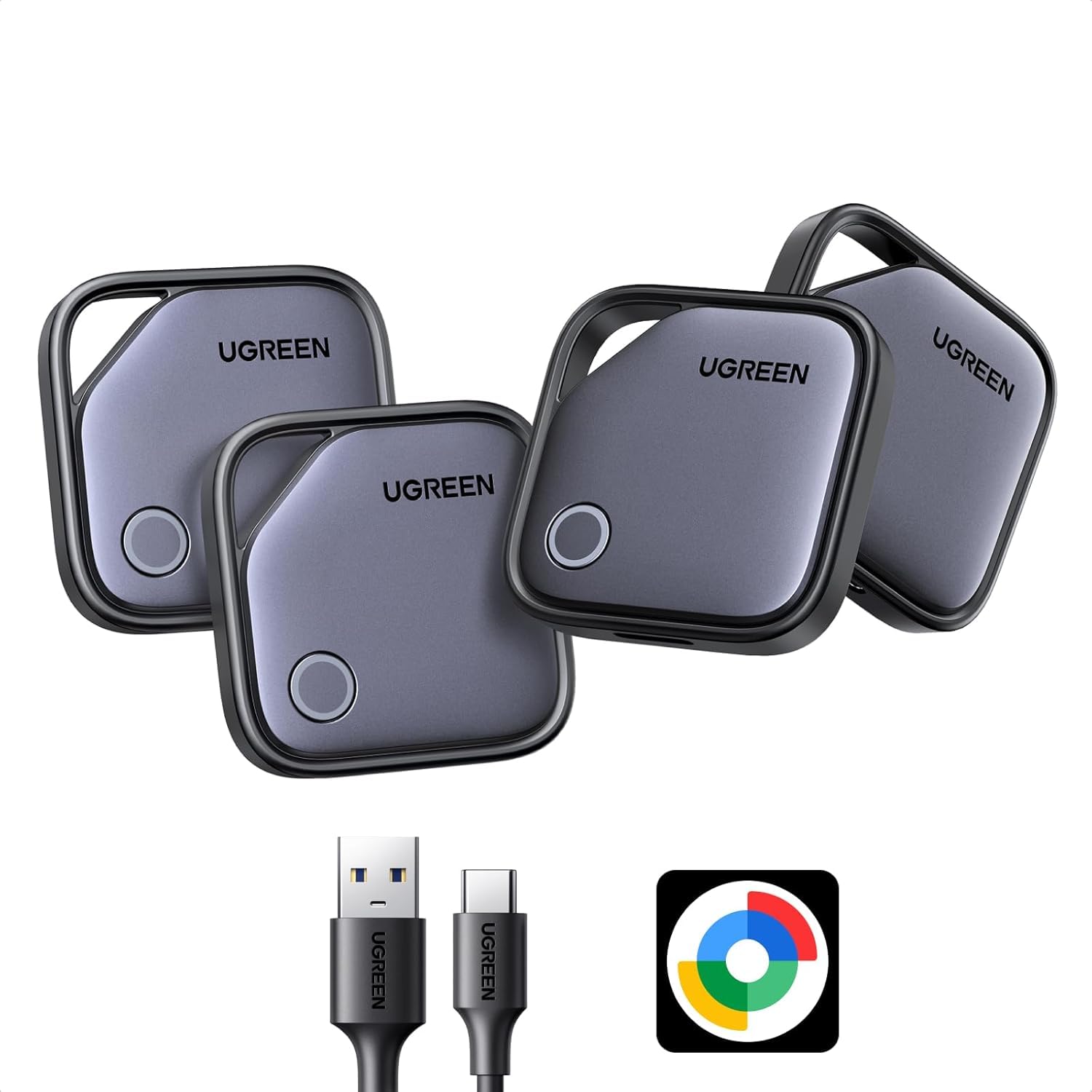 ugreen-finetrack-g-smart-finder-per-android-google-find-hub-usb-c-4-pezzi image 1