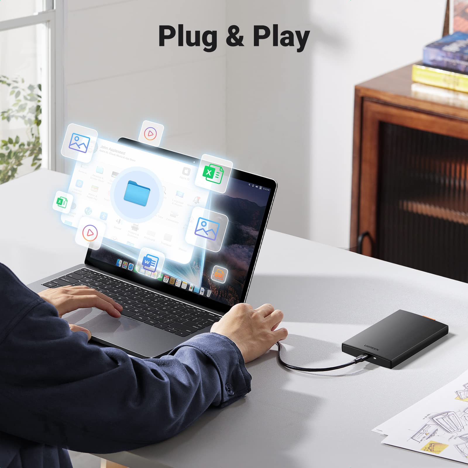 ugreen-case-esterno-ssd-hdd-2-5-usb-c-3-1-gen-2-6gbps-uasp image 7