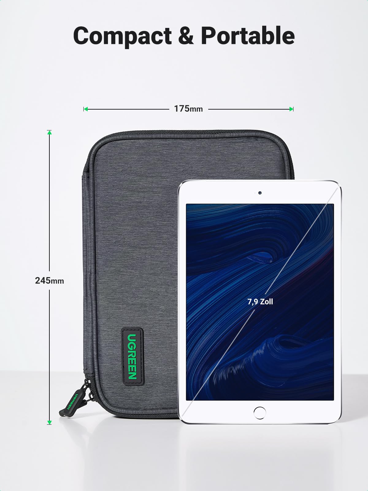 ugreen-organizer-cavi-borsa-da-viaggio-singolo-strato-per-ipad-mini-e-accessori image 6