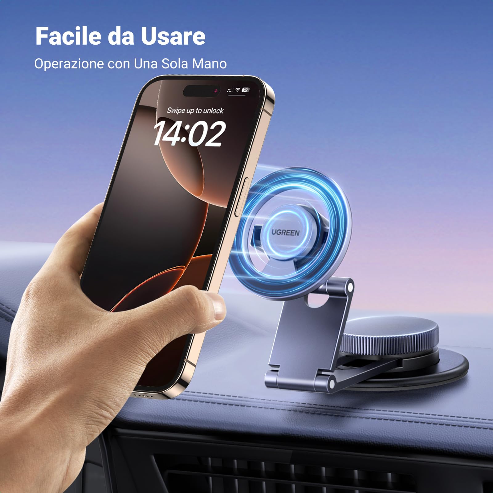 ugreen-supporto-telefono-auto-magsafe-da-cruscotto-magnetico-360 image 7