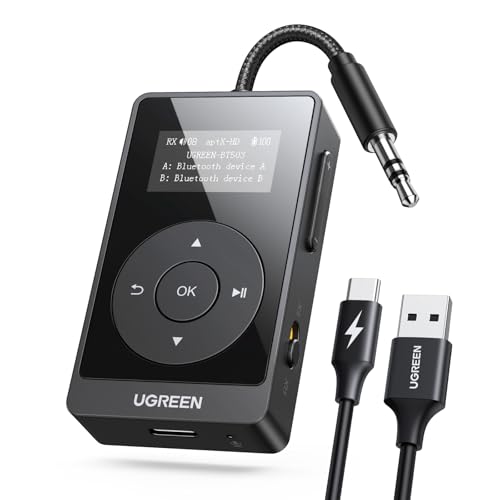 ugreen-trasmettitore-ricevitore-bluetooth-5-3-aptx-jack-3-5mm-lcd-32h image 8