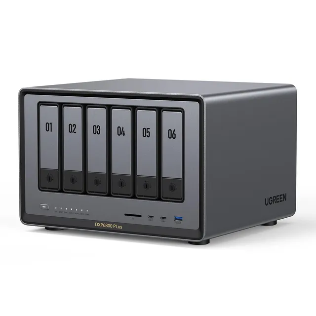ugreen-nasync-dxp6800-plus-nas-6-bay-intel-i3-1215u-10gbe-8gb-ddr5-128gb-ssd image 1