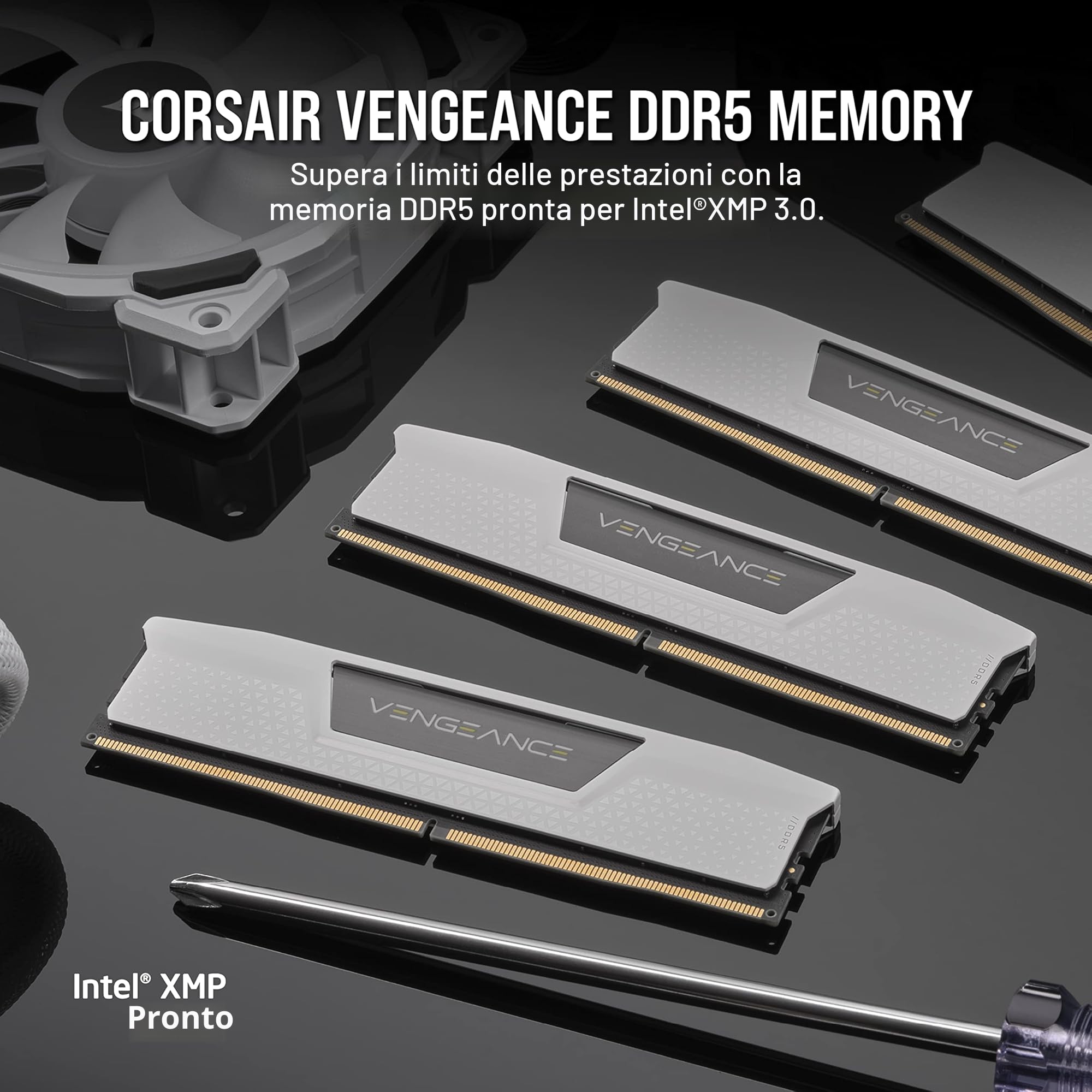 corsair-vengeance-ddr5-32gb-2-x-16gb-5600mhz-cl40-ram-desktop-bianco-intel-xmp-3 image 2