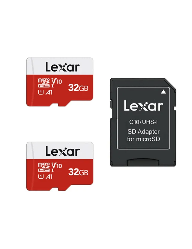 lexar-blue-series-scheda-micro-sd-32gb-2-pack-con-adattatore-sd image 1