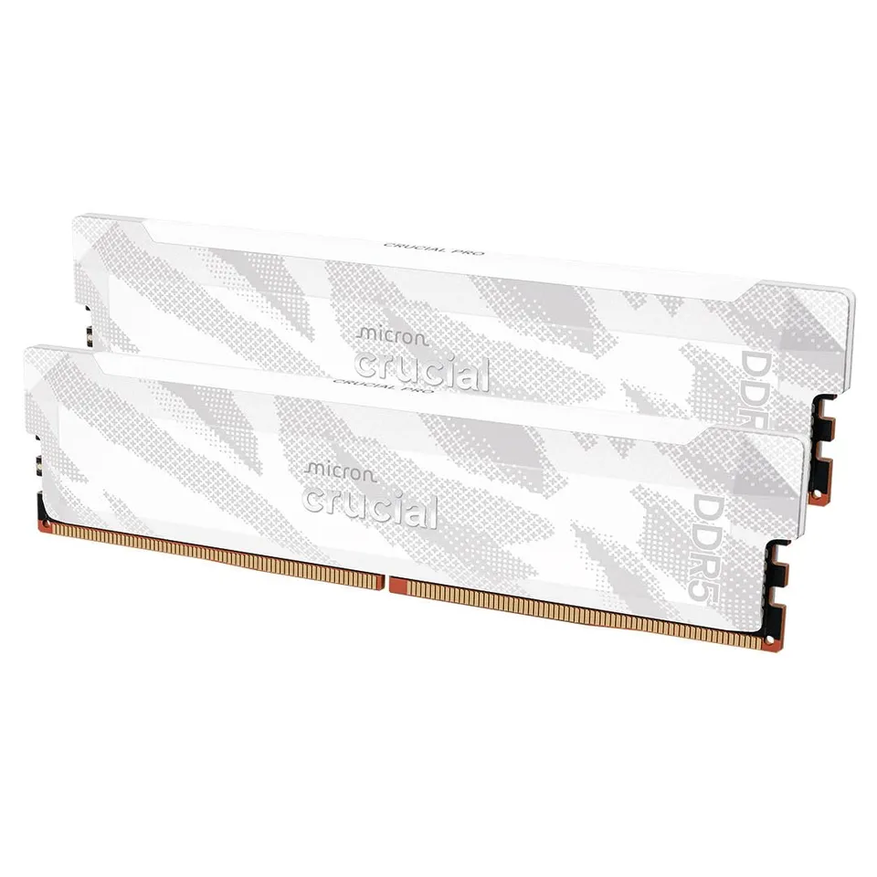 crucial-pro-ram-ddr5-32gb-kit-2x16gb-6400mhz-cl32-bianco image 1