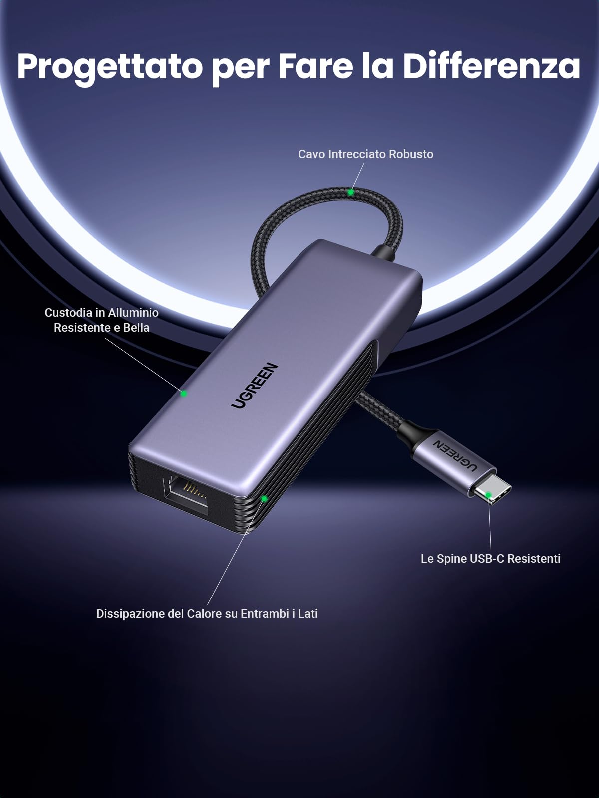 ugreen-adattatore-usb-c-ethernet-rj45-5-gigabit-alluminio image 8