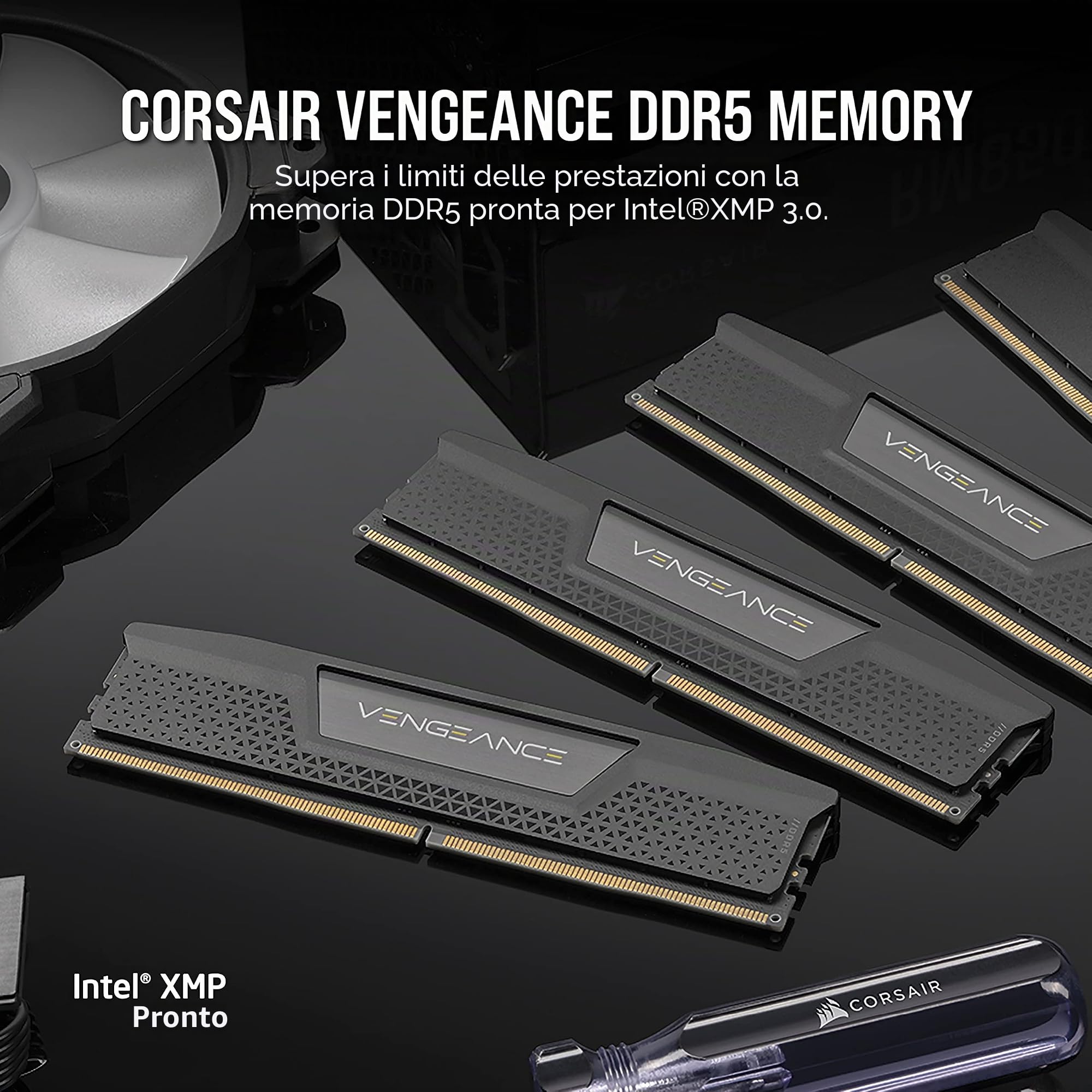 corsair-vengeance-ddr5-96gb-2x48gb-5600mhz-cl40-intel-xmp-nero image 2