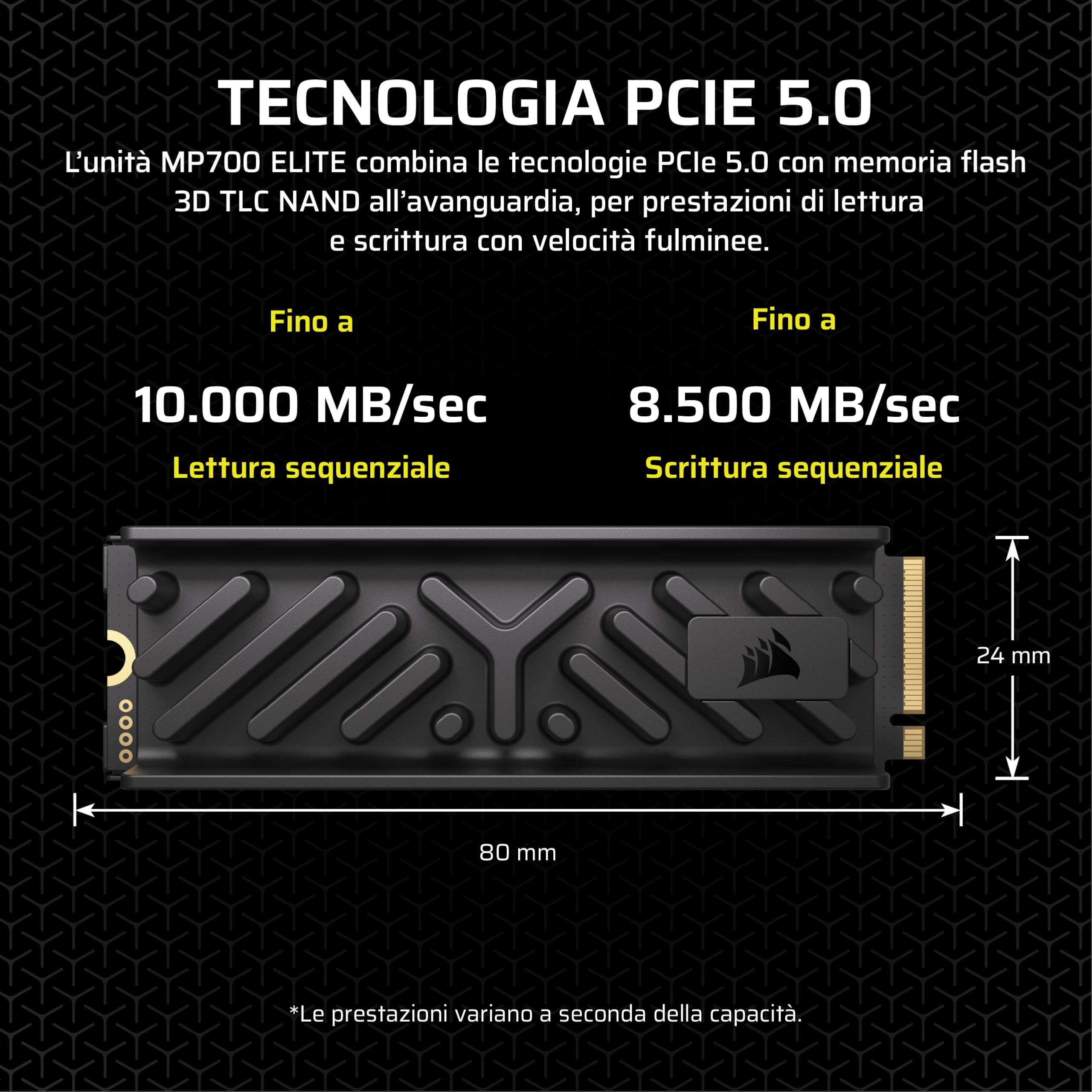 corsair-mp700-elite-4tb-ssd-pcie-5-0-nvme-m-2-con-dissipatore-9400-mb-s-nero image 3