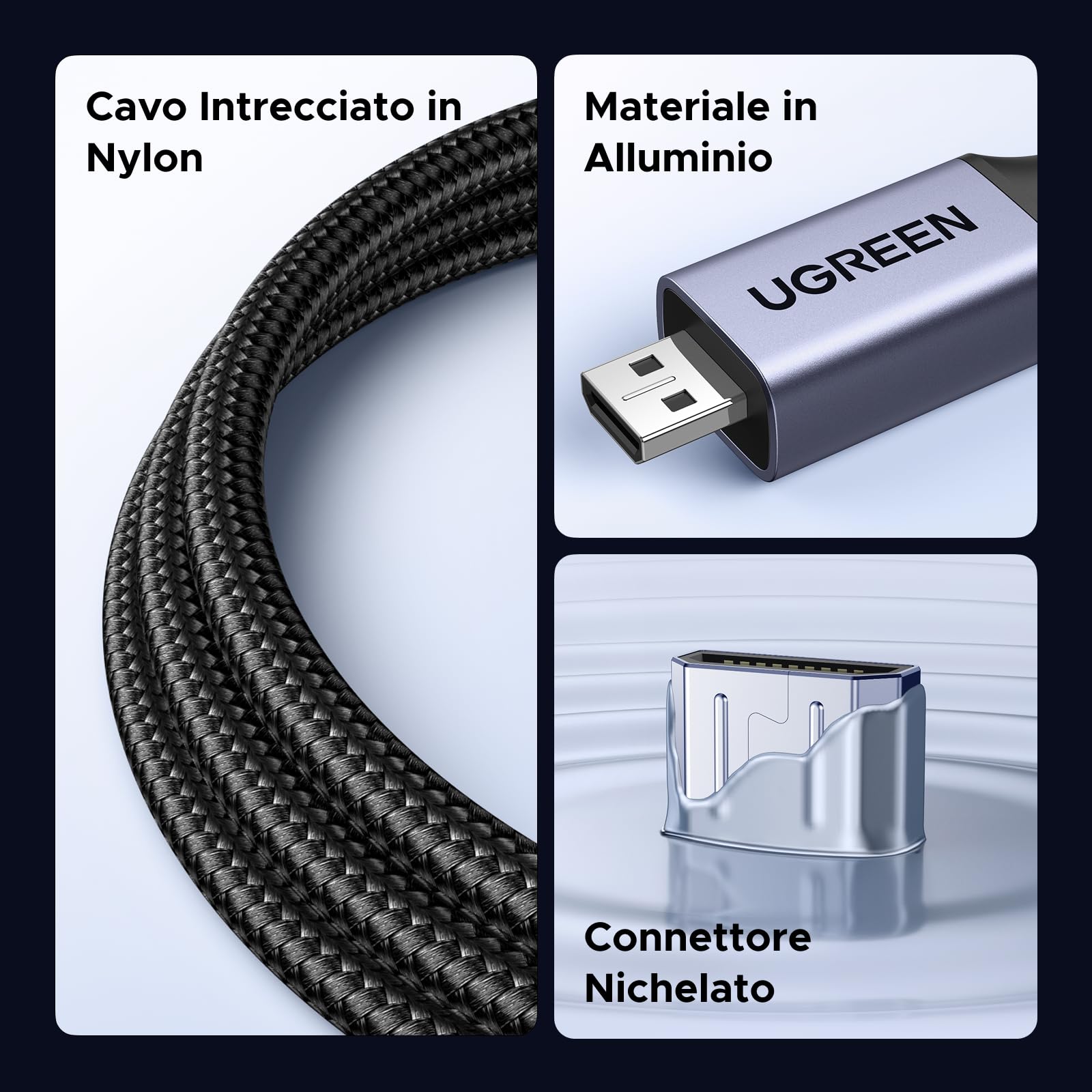ugreen-adattatore-micro-hdmi-a-hdmi-2-1-8k-60hz-cavo-25cm-bidirezionale image 4
