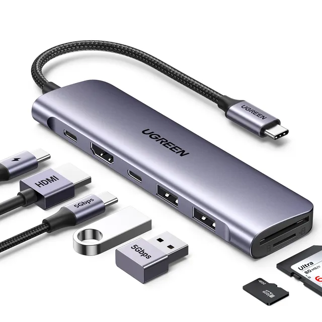 ugreen-revodok-1071-hub-usb-c-7-in-1-hdmi-4k-pd-100w image 1