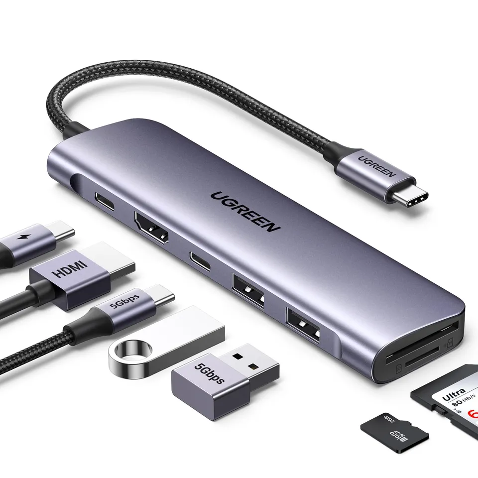 ugreen-revodok-1071-hub-usb-c-7-in-1-hdmi-4k-pd-100w image 1