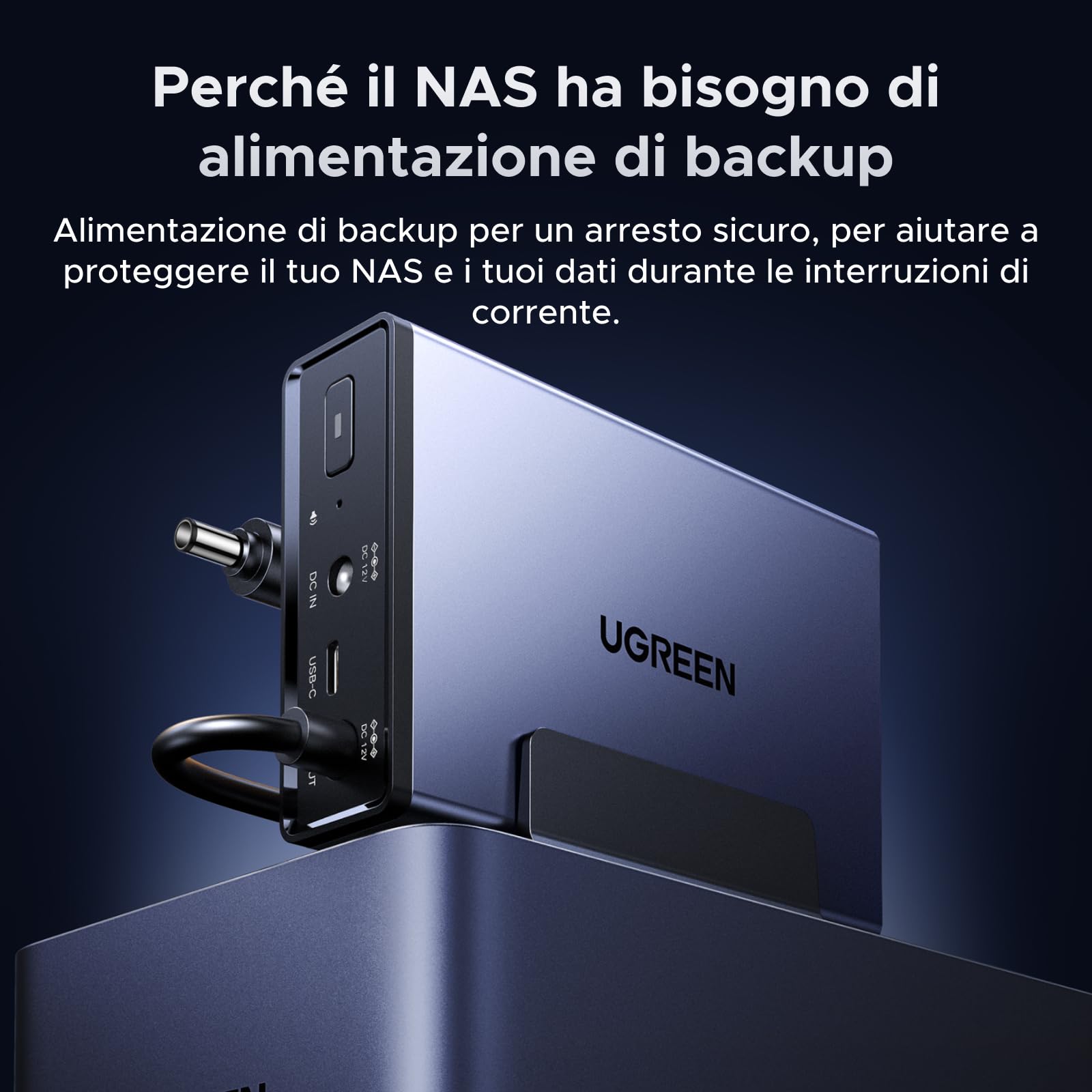 ugreen-nasync-us2000-ups-72w-per-nas-ugreen-con-protezione-sovratensione-e-contr image 3