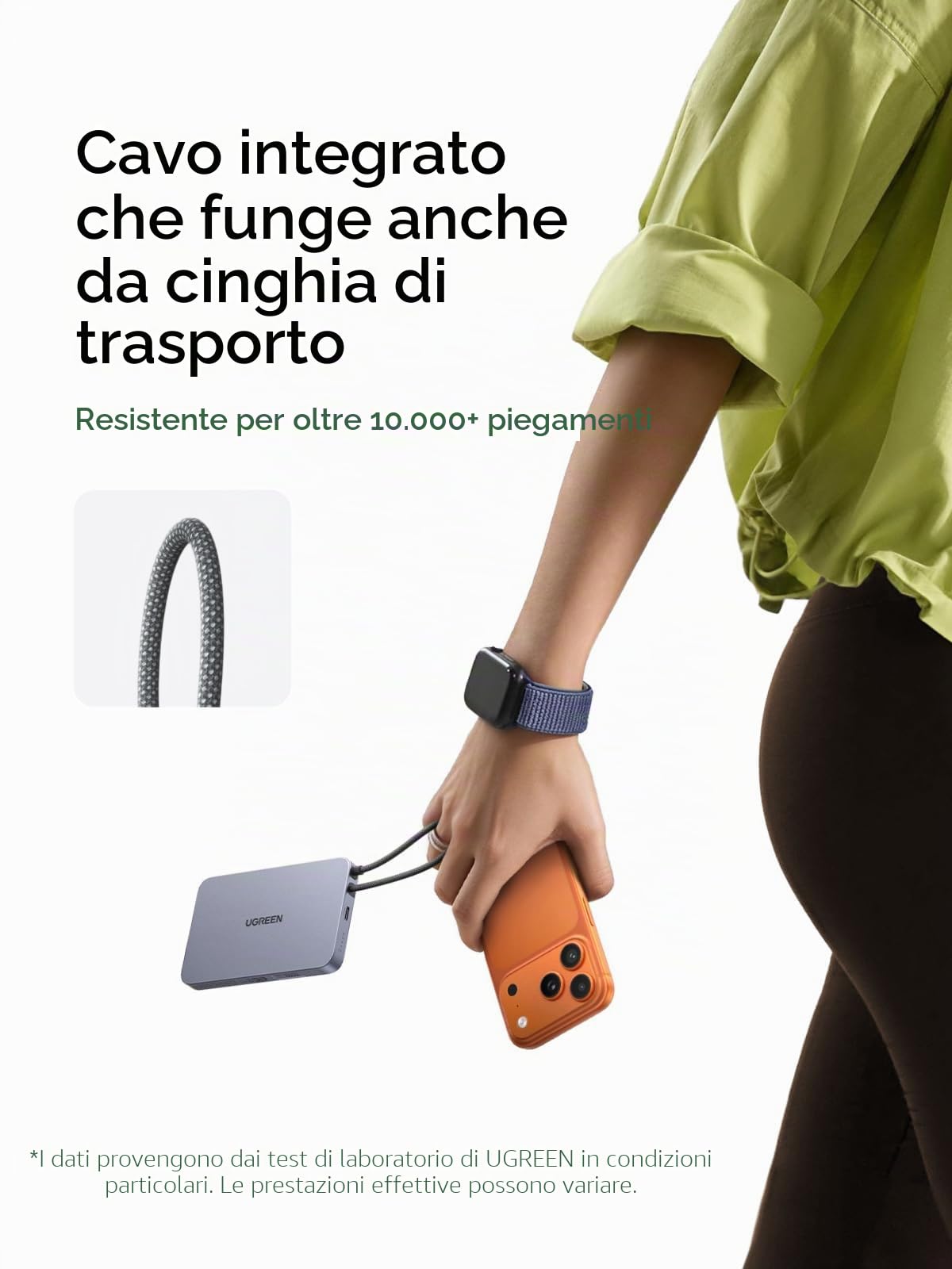 ugreen-magflow-air-power-bank-magnetica-qi2-15w-10000mah-pd-30w-grigio image 5