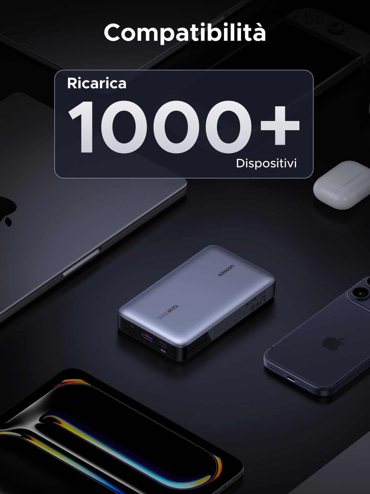 ugreen-nexode-power-bank-20000mah-100w-usb-c-3-porte image 8