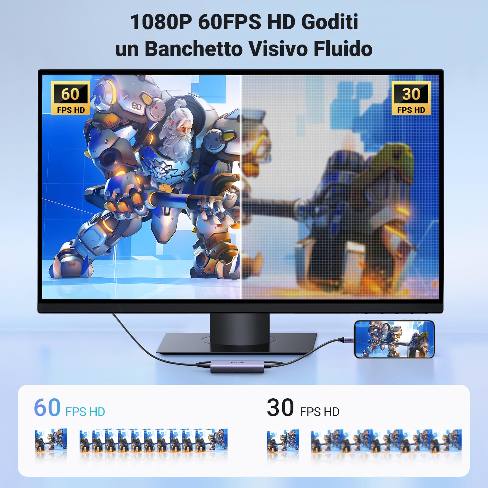 ugreen-scheda-di-acquisizione-video-usb-c-4k-2k-30hz-1080p-60fps-pd-100w image 4