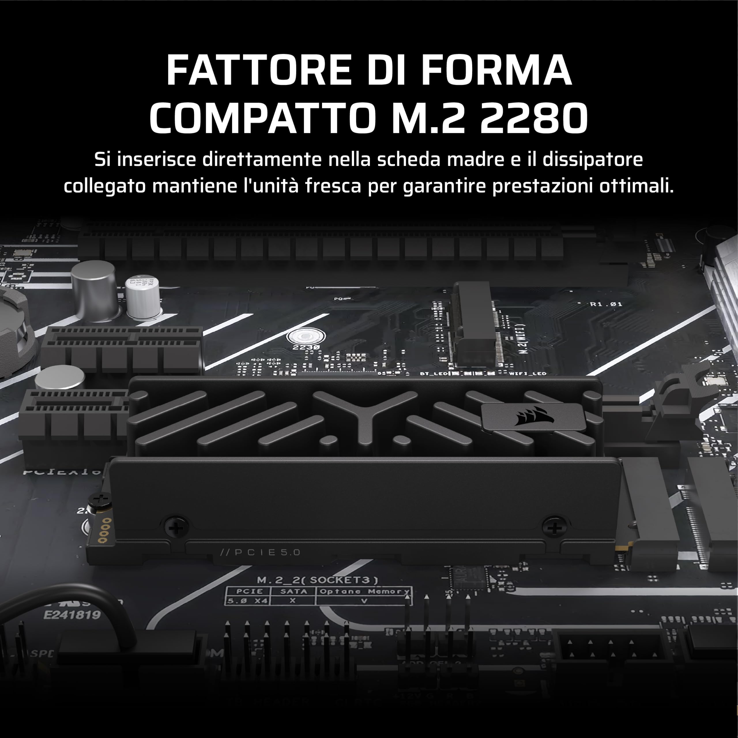 corsair-mp700-elite-4tb-ssd-pcie-5-0-nvme-m-2-con-dissipatore-9400-mb-s-nero image 6
