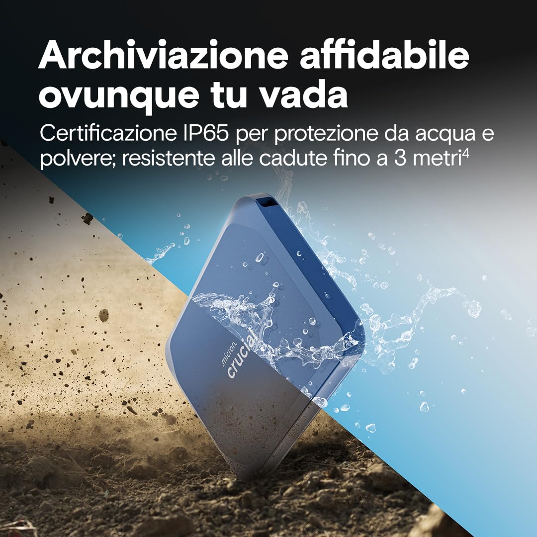 crucial-x10-ssd-esterno-8tb-usb-c-2100mb-s-ip65-blu-opaco image 4