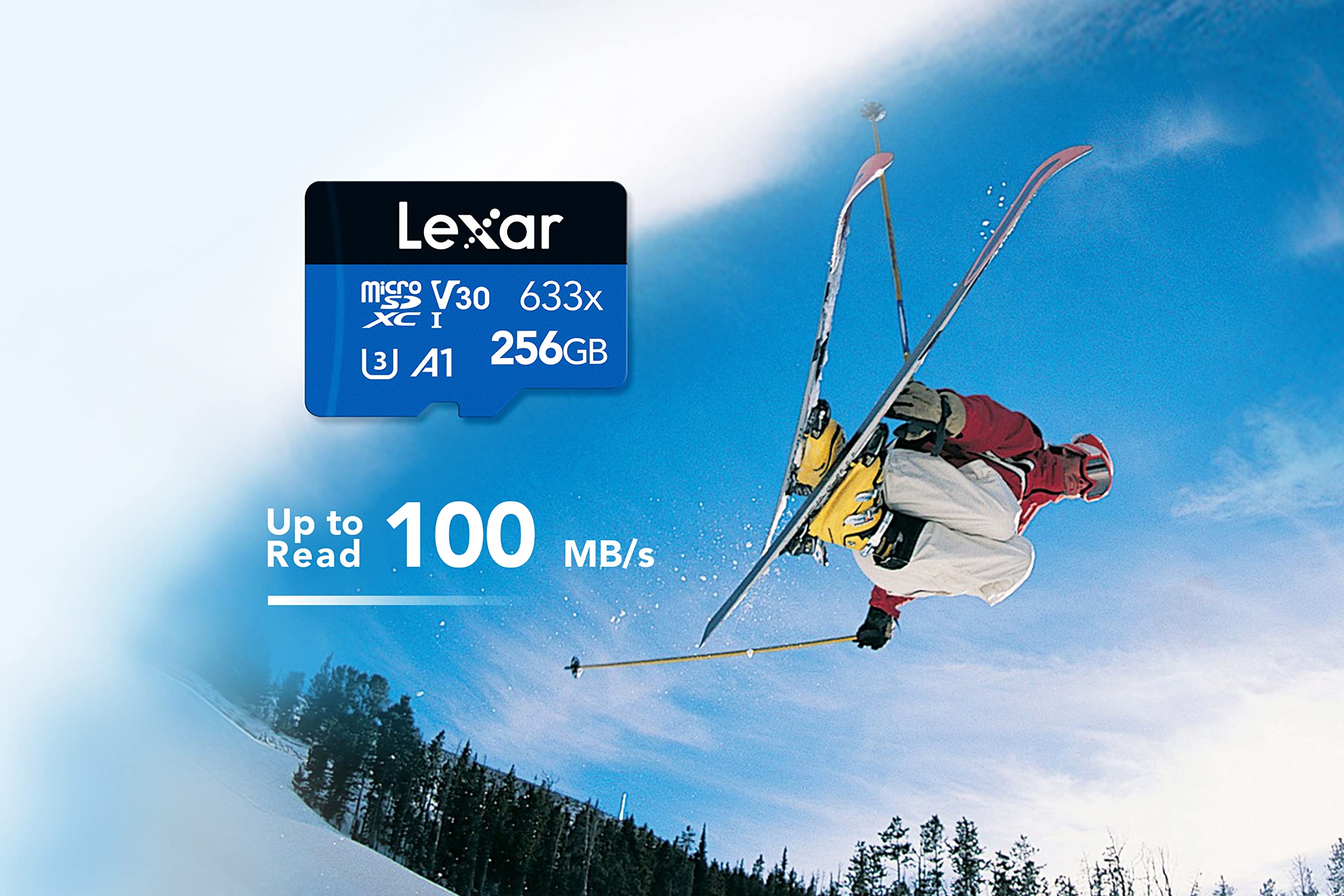 lexar-blue-series-scheda-microsdxc-256gb-uhs-i-100-mb-s-con-adattatore-sd image 3