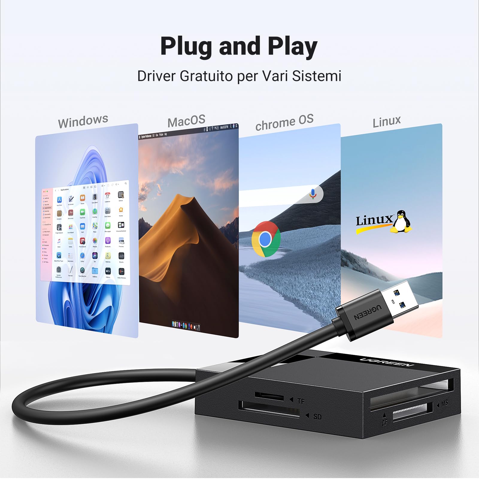 ugreen-lettore-schede-usb-3-0-4-in-1-sd-tf-cf-ms-card-reader image 5