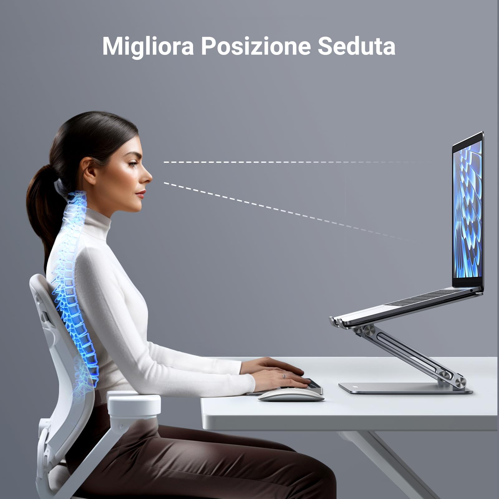 ugreen-supporto-laptop-regolabile-10-16-pollici-in-alluminio-stand-pieghevole-er image 3