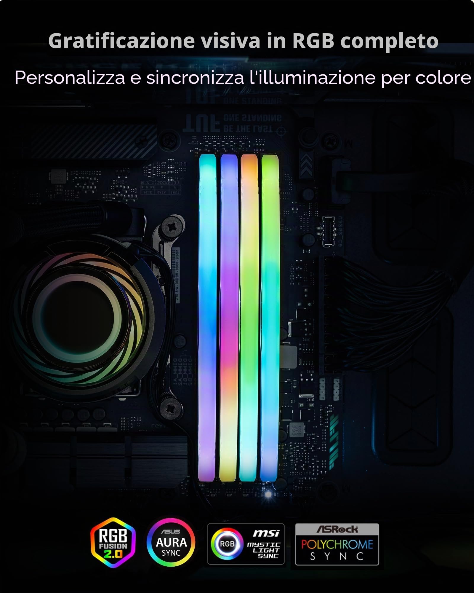 lexar-rgb-ddr5-ram-32gb-kit-2x16gb-6400mhz-cl32-udimm-xmp-3-0-expo image 4