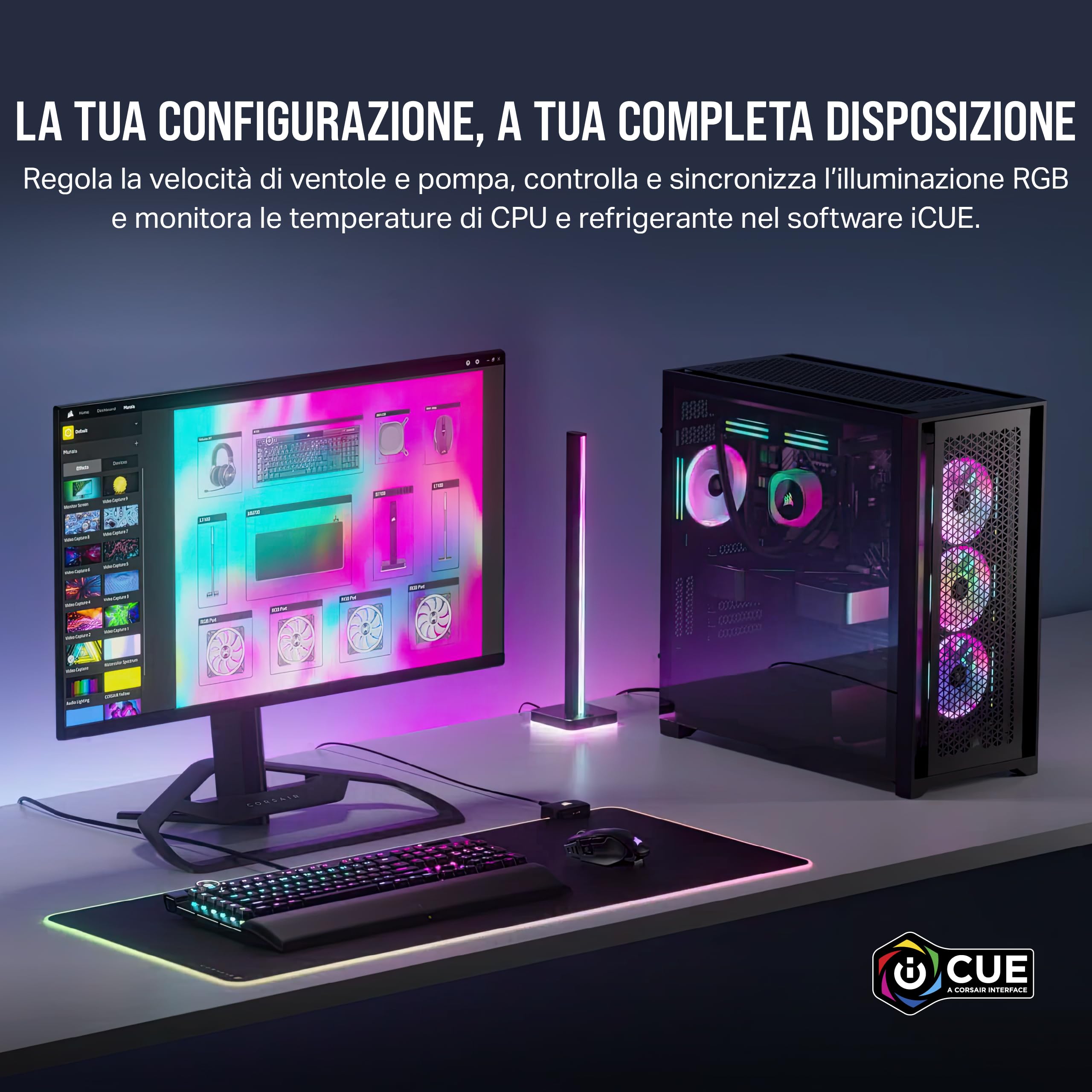 corsair-icue-link-qx120-rgb-ventola-120mm-nera-cupola-magnetica-pwm-2400-rpm image 8