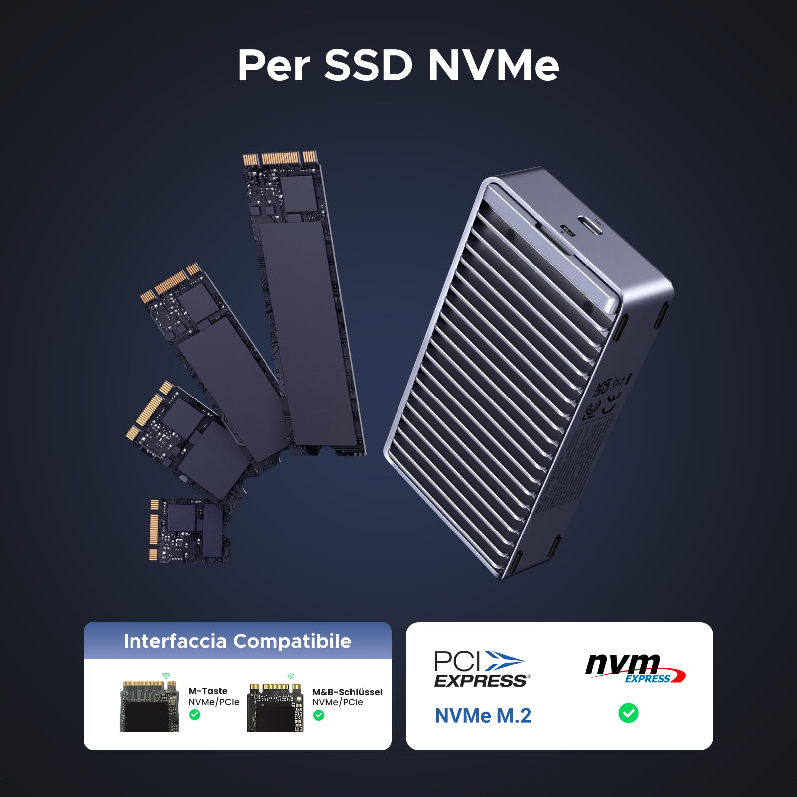 ugreen-case-esterno-ssd-m-2-nvme-usb4-40gbps-in-alluminio-per-mac-windows-linux image 5