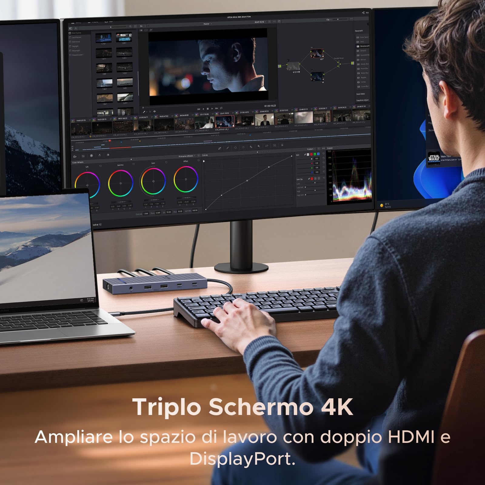 ugreen-revodok-pro-3121-hub-usb-c-12-in-1-triplo-display-4k image 3