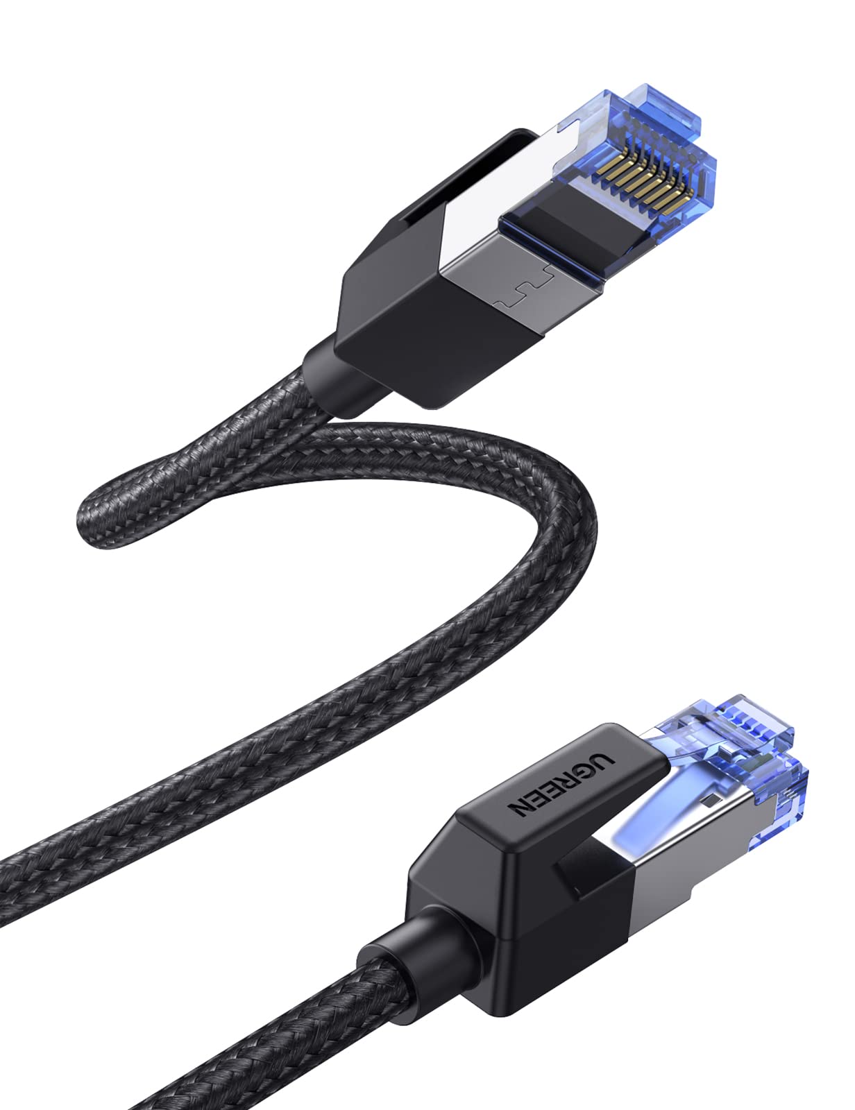 ugreen-cavo-ethernet-cat-8-rj45-40gbps-2000mhz-1m-nylon-intrecciato-nero image 6