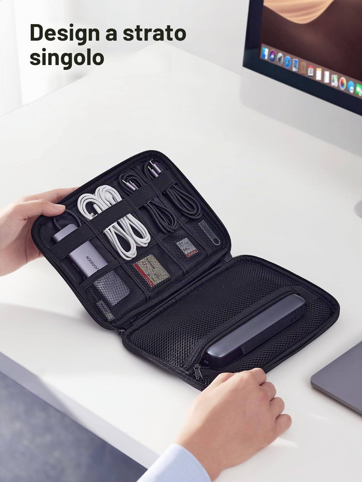 ugreen-organizer-cavi-borsa-da-viaggio-singolo-strato-per-ipad-mini-e-accessori image 4