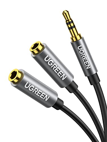 ugreen-cavo-sdoppiatore-cuffie-jack-3-5mm-maschio-a-2-femmina-grigio image 8