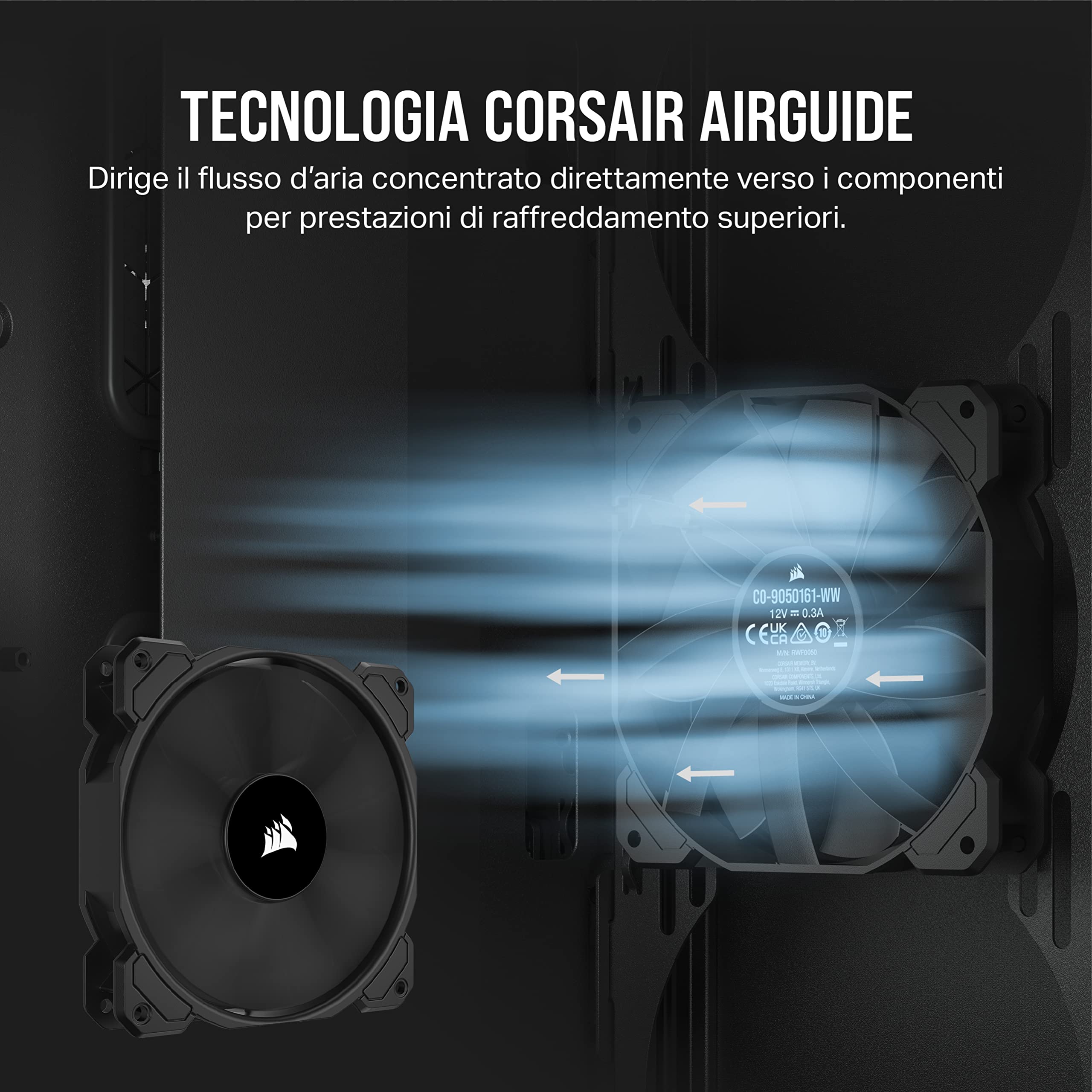 corsair-sp120-elite-ventola-case-120-mm-nero-singola image 6