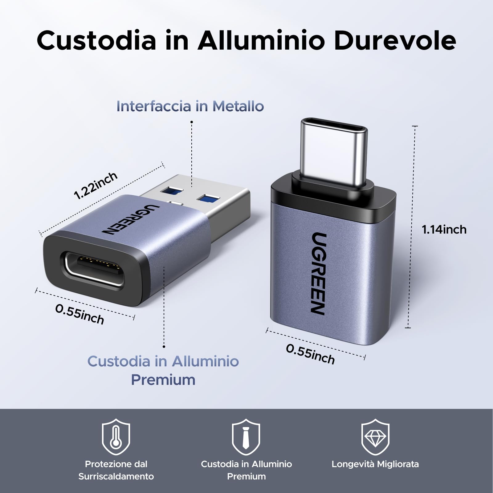 ugreen-adattatore-usb-c-a-usb-a-10gbps-kit-4-pezzi image 6