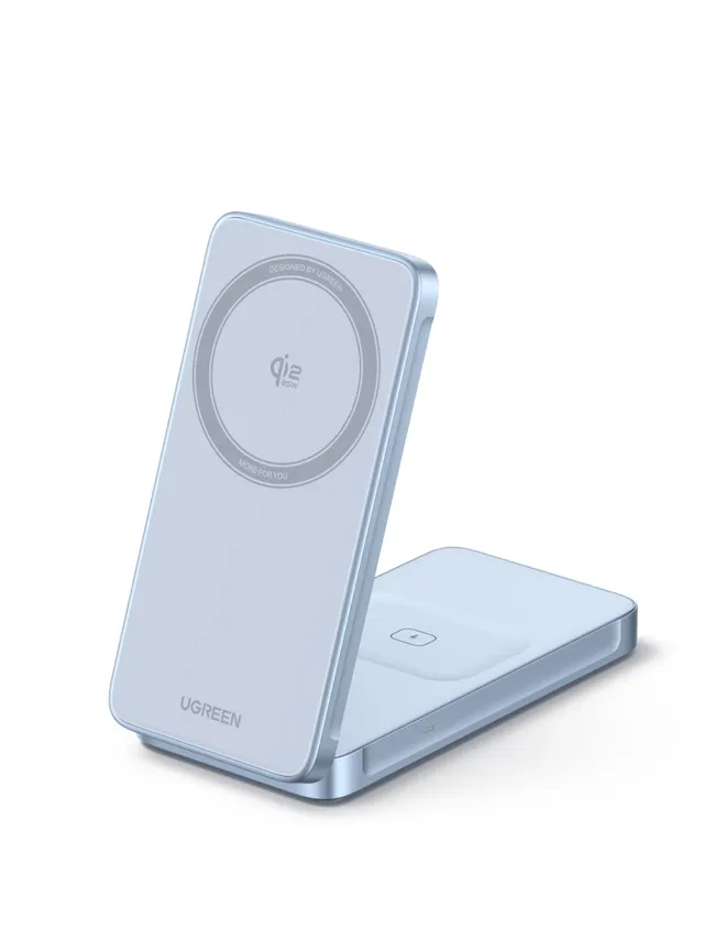 ugreen-magflow-qi2-25w-caricatore-wireless-2-in-1-magnetico-pieghevole-per-iphon image 1